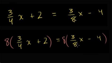 Solving Equations With Variables Fractions On Both Sides Tessshebaylo