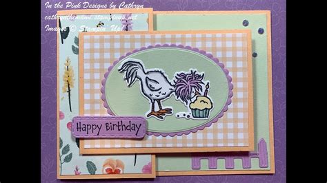 Fun Fold Card With Hey Birthday Chick Stamp Set Stampin Up Youtube