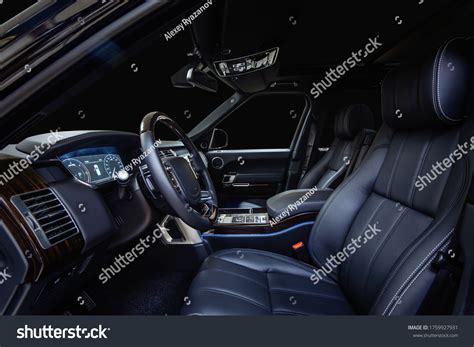 Car Interior Driver Seat View Black Stock Photo 1759927931 Shutterstock