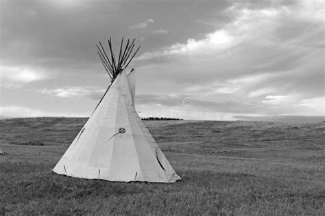 Teepee (tipi) As Used By Great Plains Native Americans Stock Image ...