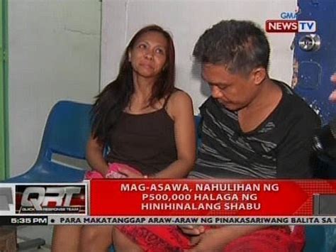 Qrt Mag Asawa Nahulihan Ng P Halaga Ng Hinihinalang Shabu