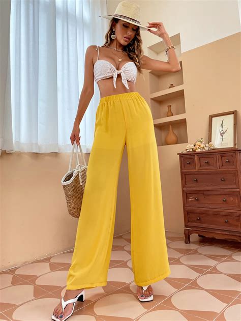 High Waist Chiffon Wide Leg Pants For Sale Australia New Collection