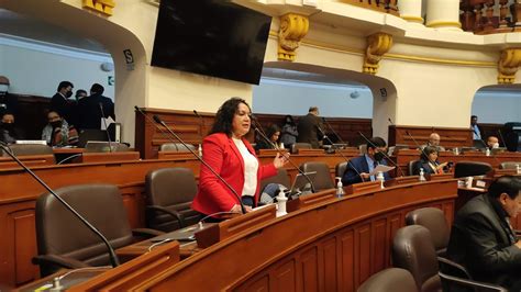 Congresista Mary Acuña Integrará Comisiones De Vivienda Economía Comercio Exterior Y Comisión