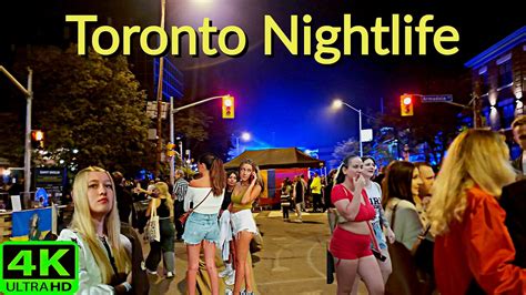 【4K】Nightlife in Toronto Canada 🇨🇦