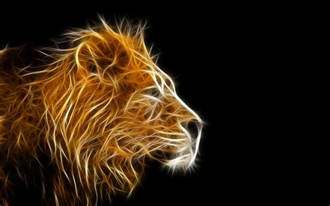 Fondos De Pantalla León Grandes Felinos Cabeza 3d Gráficos Animalia