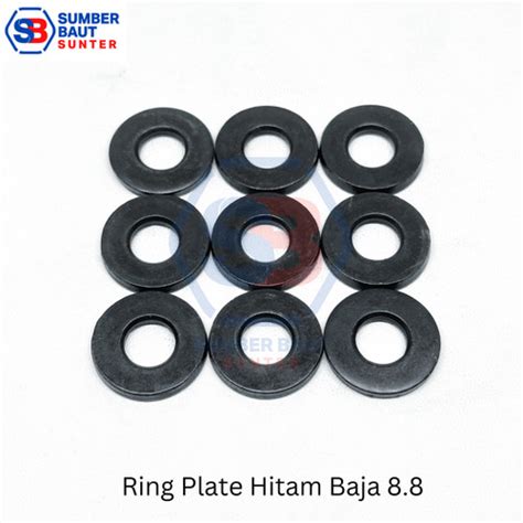 Jual M Ring Plat Baja Hitam Washer Plate Mm Tebal Mm