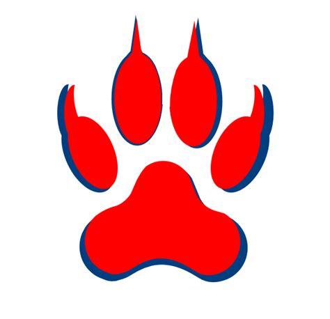 Wildcat Paw Print Clipart Free Download On Clipartmag