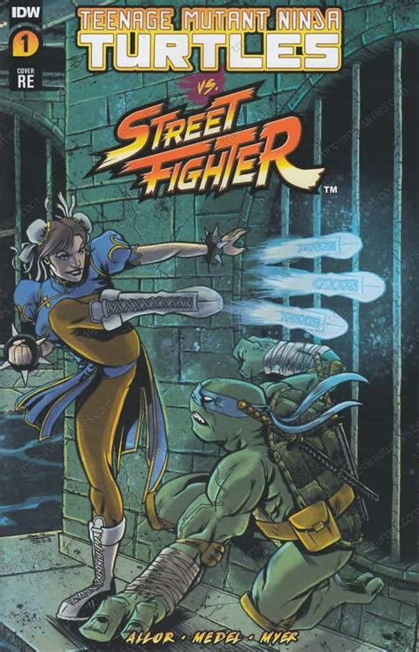 IDW TMNT Vs Street Fighter 01 1st Cover RE Jetpack Comics TMNT