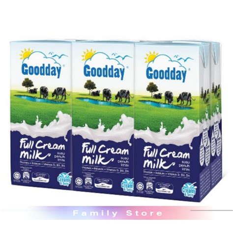 Goodday Milk 6 Packs X 200ml Full Cream Lazada