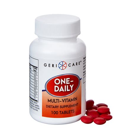 Gericare One Daily Multi Vitamin Supplement Tablet 100 Count