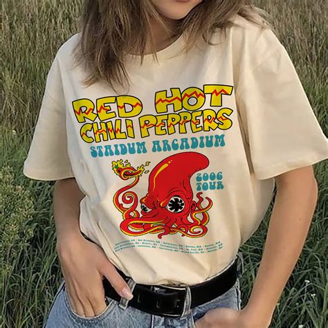 Vintage Red Hot Chili Peppers Band Tee Vintage Band Tee Red Etsy Canada