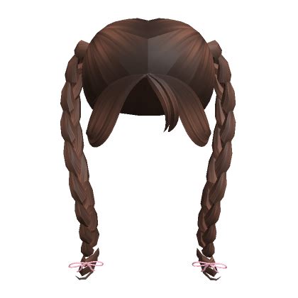 Bubble Braids Pigtail With Bow Brown S Code Price Rblxtrade