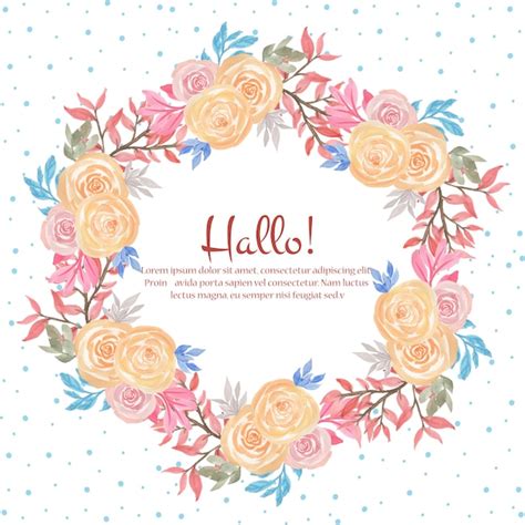 Premium Vector Beautiful Floral Frame