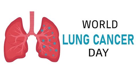 Premium Vector World Lung Cancer Day Banner