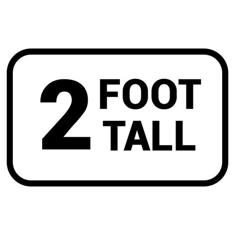 foot tall template signs san diego