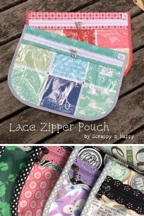 Lace Zipper Pouch | Free Pattern - Sewing With Scraps