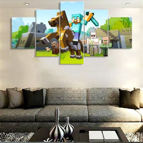 Minecraft Painting Poster At Explore Collection Of