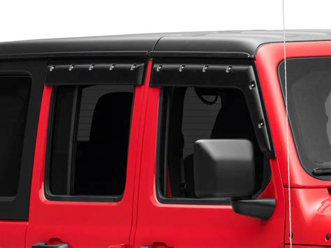 Barricade Jeep Wrangler Tough Guard Formfit Window Visors Front And