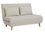 Banquette Lit Convertible 2 Places Simili Cuir Blanc Bibao