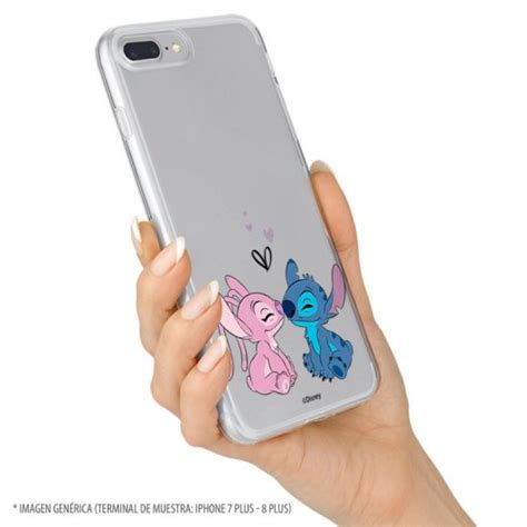 Funda Para Oppo Reno 4z Oficial De Disney Angel Stitch Beso Lilo