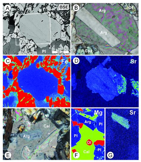 X Ray Maps Transmitted Light And BSE Images Of Carbonates In Cam 13