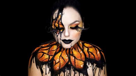 Body paint de Mariposa | Halloween Makeup Tutorial | MARYANDPALETTES - YouTube