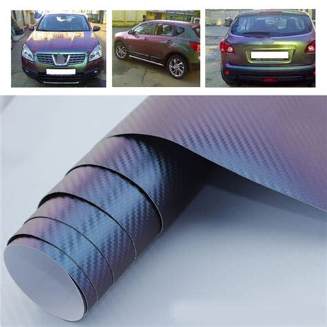 D Waterproof Carbon Fiber Vinyl Car Wrap Sheet Roll Film Sticker Decal