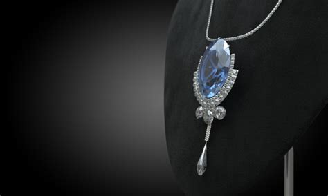 Blue jewelry pendant Stock Photo 02 free download