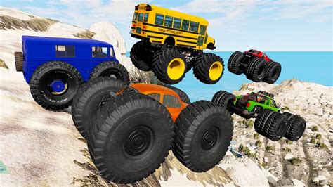 Monster Trucks Mud Battle 19 Beamng Drive Youtube