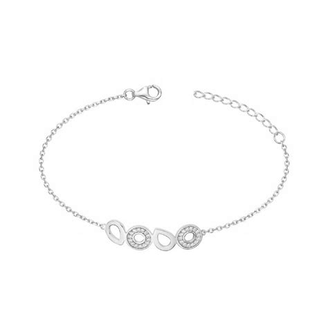 Bracelet Femme Edora Argent Et Oxydes Bracelets Femme Edora