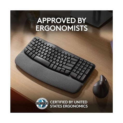 Logitech Ergo Series Wave Keys Wireless Graphite Keyboard Price In