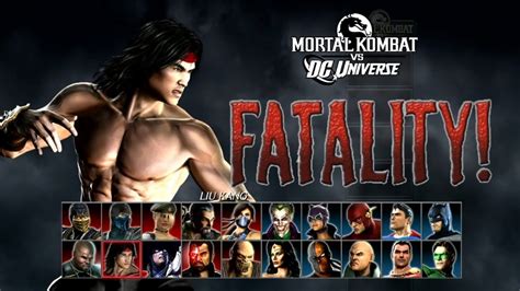 Mortal Kombat Vs Dc Universe Fatalities Liu Kang