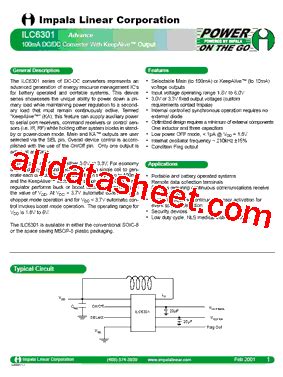 Ilc Datasheet Pdf Impala Linear Corporation