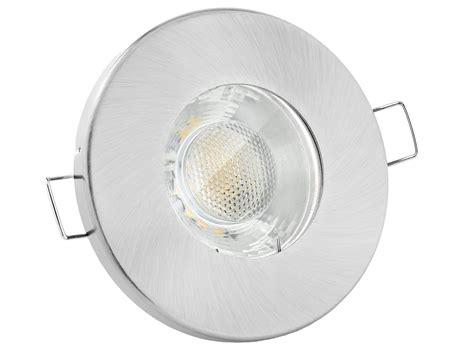 LED Einbaustrahler IP65 warmweiß GU10 6W 230V Rund starr flach linovum