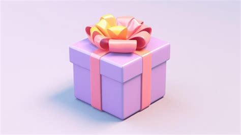 Premium Photo | A Candy Colored Gift Box