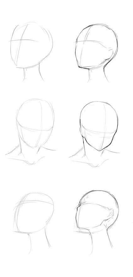 Awesome head poses and angles for practice. (diy arts and crafts paint ...