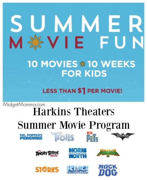 Harkins Summer Movies Program for Kids - Score $1 Movie Tickets ...