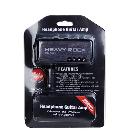 Гитарные наушники Vitoos HEAVY ROCK Amp со встроенным аккумулятором
