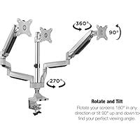 Techorbits Three Monitor Stand Mount Smartswivel Triple Computer