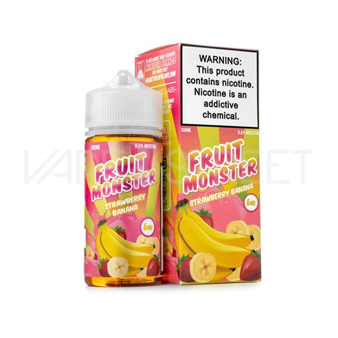 Fruit Monster Strawberry Banana 100ml E Liquid Vape Street