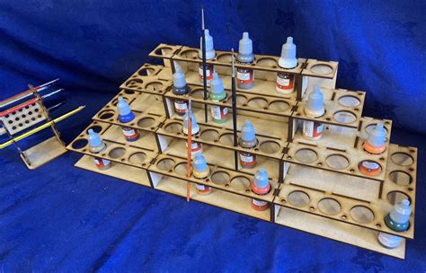 24 Paint Stand 2x Corner Storage Racks Warhammer 40k Vallejo FOW