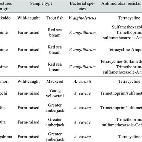 Characteristics Of Antimicrobial Resistance Genes Carrying Vibrio And