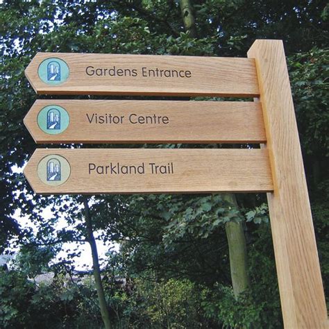 Standard Rustic Oak Fingerpost Wayfinding Signage Wayfinding Signage