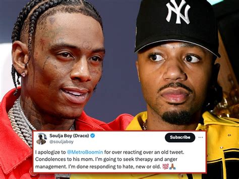 Soulja Boy Apologizes To Metro Boomin For Mom Comments Seeking Therapy Hollywood