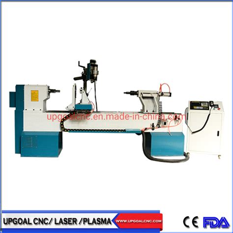 1530 Model Single Axis Two Blades CNC Wood Lathe Machine With Spindle