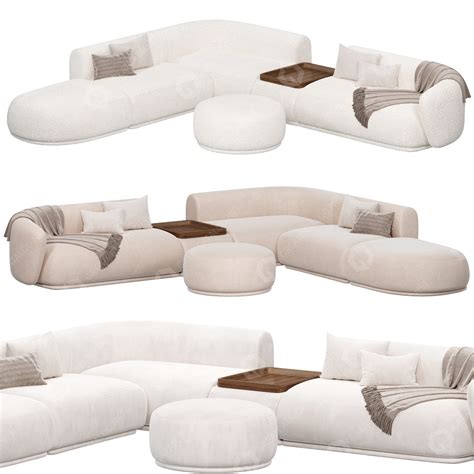 Sofa And Pouf Meridiani Rene D Model Greatcatalog