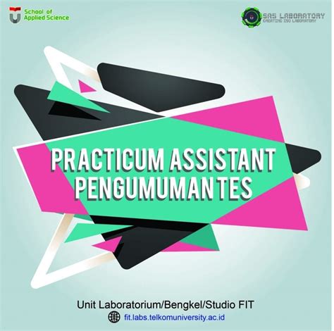 Update Pengumuman Tes Rekruitasi Asisten Praktikum Fit Tel U Semester