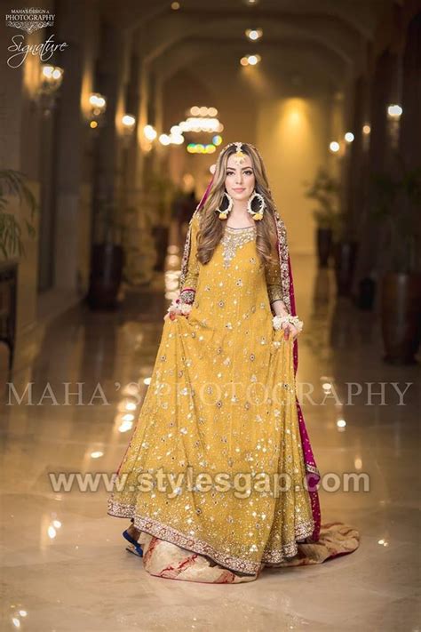 Pakistani Bridal Mehndi Gharara In Yellow Color Bn Pakistani