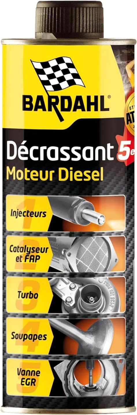 Amazon fr Décrassant moteur 5 en 1 BARDAHL Diesel 500ml