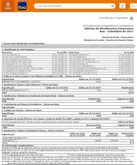 Imposto De Renda O Que Informe De Rendimentos E Para Que Serve Hot